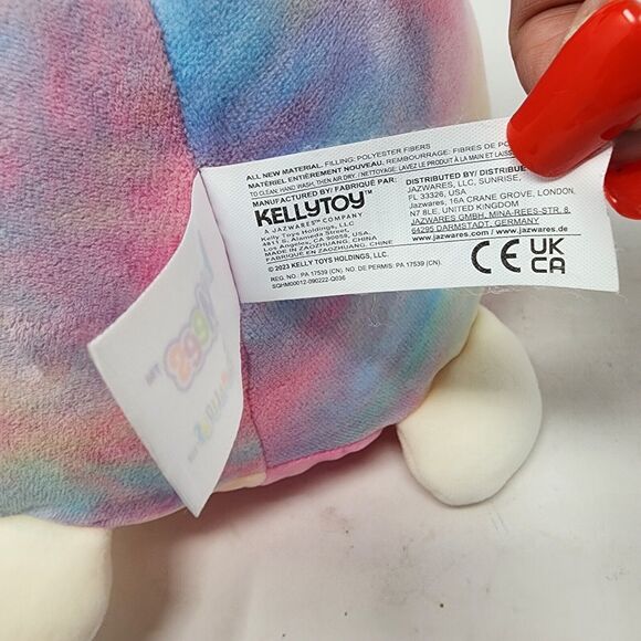 Squishmallow Hugmee Lana the Lamb PinkTie Dye Plush Stuffed Animal 14" EUC - Picture 6 of 6